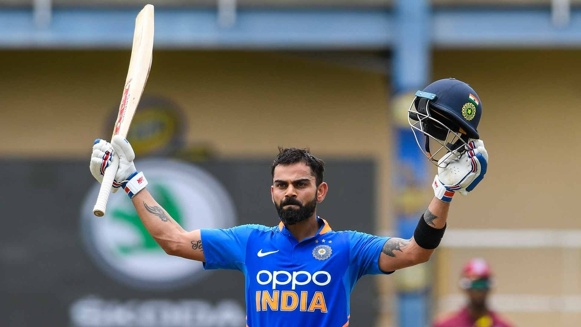 Kohli ton helps India set Windies 280 to win 2nd ODI