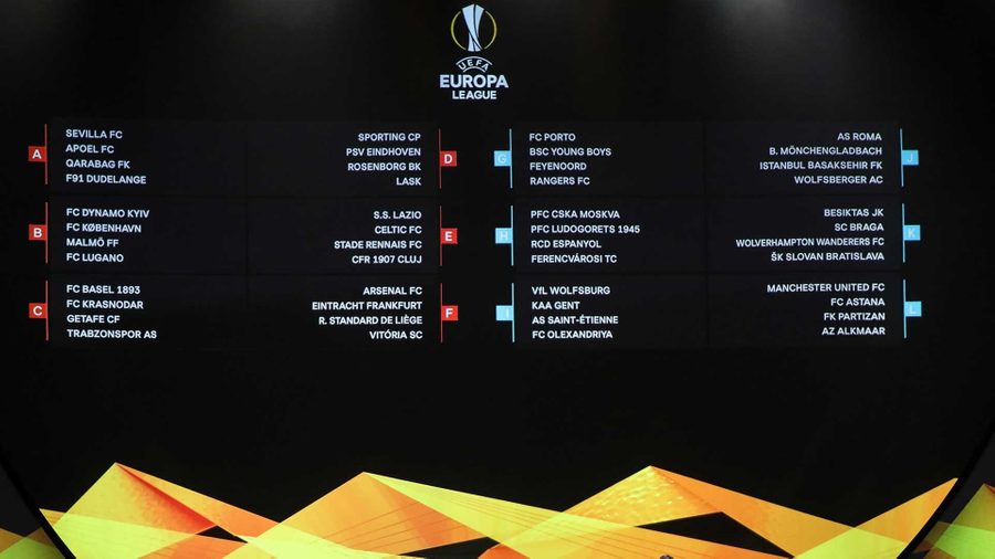 UEFA Europa League A guide to the 201920 group stage draws